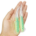 Newbility 120mm 10g Printed Silicone Glowing Soft Squid Lure for River & Lake Fishing Without Hooks