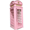 Hot Sale Pink London Telephone Booth Metal Wedding Decorations Unique and Eye-catching Phone Booth Decor