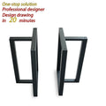 Cast Wrought Iron Stainless Steel Bar Dining Desk Office Bench Indoor Furniture Frames Black Gold Metal Coffee Hotels Hospitals