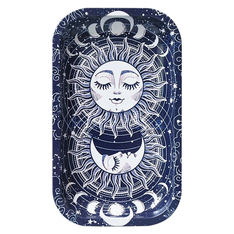 Hot Sale Custom Tin Rolling Tray Tobacco Metal Rolling Tray with Magnetic Lid