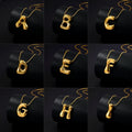 Stainless Steel Wholesale Jewelry Gold Plated Initial 3D Liquid Bubble Letter Pendants and Charms Chunky Choker Ladies Necklace