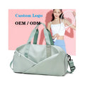 Waterproof Nylon Sports Bag with Zipper Closure Fashionable Oxford Material for Men Women Travel M L Customized for Pink Gym Bag