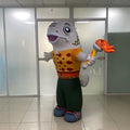 2.1m Strange Fish Walking Inflatable Costume for Interaction Easy Setup Compact Storage Custom Unique Inflatable Mascot Costume