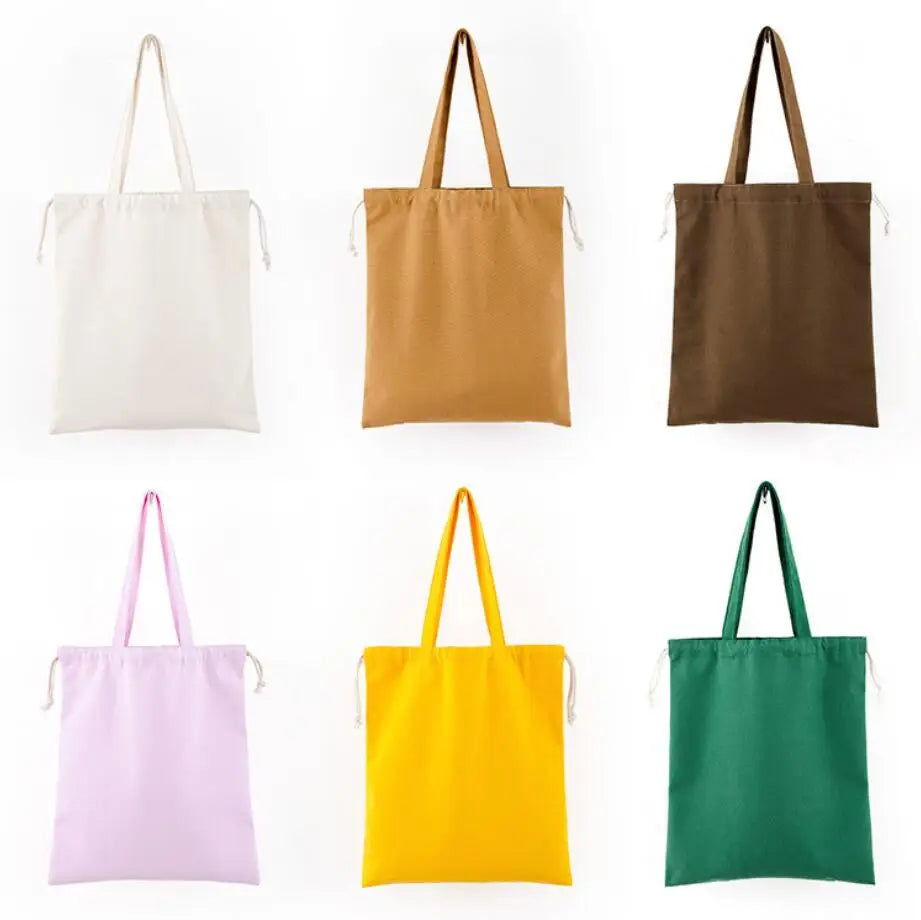 Canvas Bag Foldable Bags Printed Custom Eco Small Logo Promotion Gifts Tote Custom  Cotton Women Cloth Canvas Bag OEM