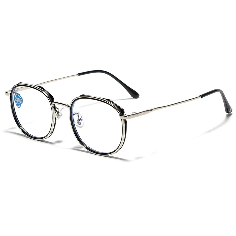 Anti Blue Light Computer Glasses Custom logo TR Metal Eyeglasses Blue Light Blocking Glasses for Eye protection 2024