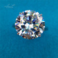 Classic 925 Silver 10 Ct Top Quality Brilliant Cut Pass Diamond Test D Color Moissanite Ring for Women Engagement Fine Jewelry