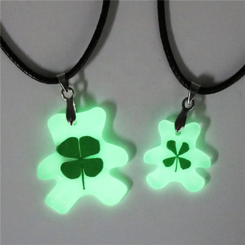Ivy Handmade Necklace 4 Leaves Clovers Custom Pendant Necklace Four Leaf Clover Necklace Jewelry