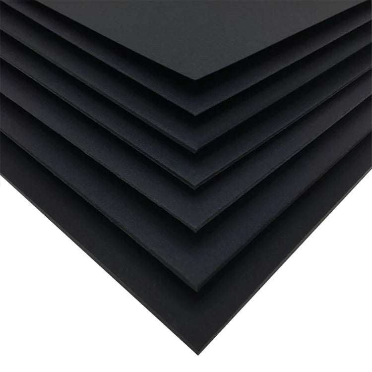 Eco-friendly Small Packaging: Custom Black Cardboard Thick Black Paper Board Roll for Gift.
