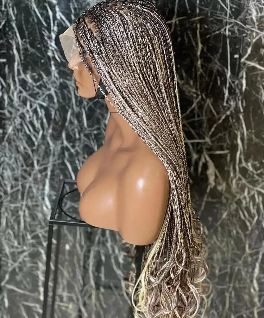 Mix Color Loose Curl Braiding Hair Extension 22inch Dyed Synthetic Hair Attachment for Box Braids