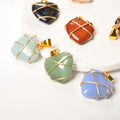Natural Stone Crystal Rose Quartz Gemstone Around the Heart of Silk Pendant Necklace Jewelry Making
