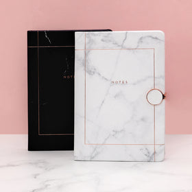Customizable Luxury Metal Magnetic Buckle Stationary PU Cover Paper Classmate Line Notebooks