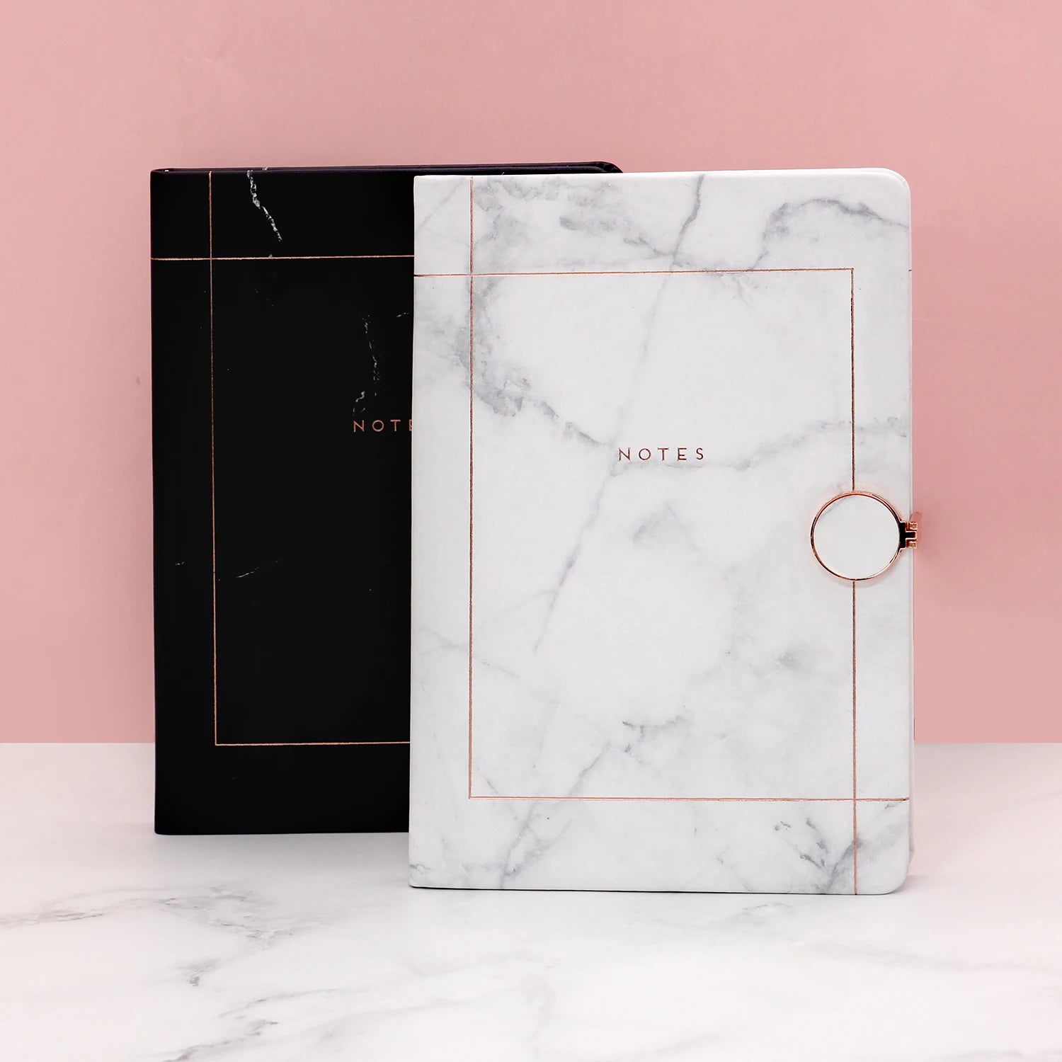 Customizable Luxury Metal Magnetic Buckle Stationary PU Cover Paper Classmate Line Notebooks