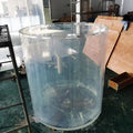 Leyu Eco-Friendly Transparent Plastic Acrylic Cylinder Aquarium 500L Large Fish Tank 92.3% Light Transmittance CE Certified