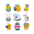 Cartoon Stickers Animal DIY Diamond Painting Stickers Kits Rabbit Egg and Chicken Cartoon Diamond Stickers for Kids Art Crafts MegaBDM