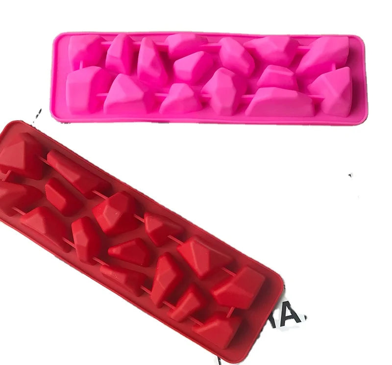 Mini Flower Shaped Amber Gem Silicone Silica Gel Fondant Mould Disposable DIY Scented Candles Drop Glue Chocolate Cake Tool
