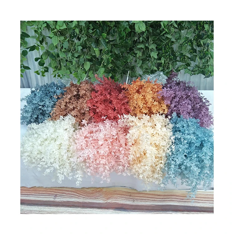 Competitive Price Soft-Rime  Maple Leaf  Wall Hanging Artificial Plastic Flowers