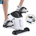 Mini Exercise Step Machine & Bike for Home Use Lightweight Portable PP Plastic/Metal 220 Lbs Capacity Hands Feet Trainer White