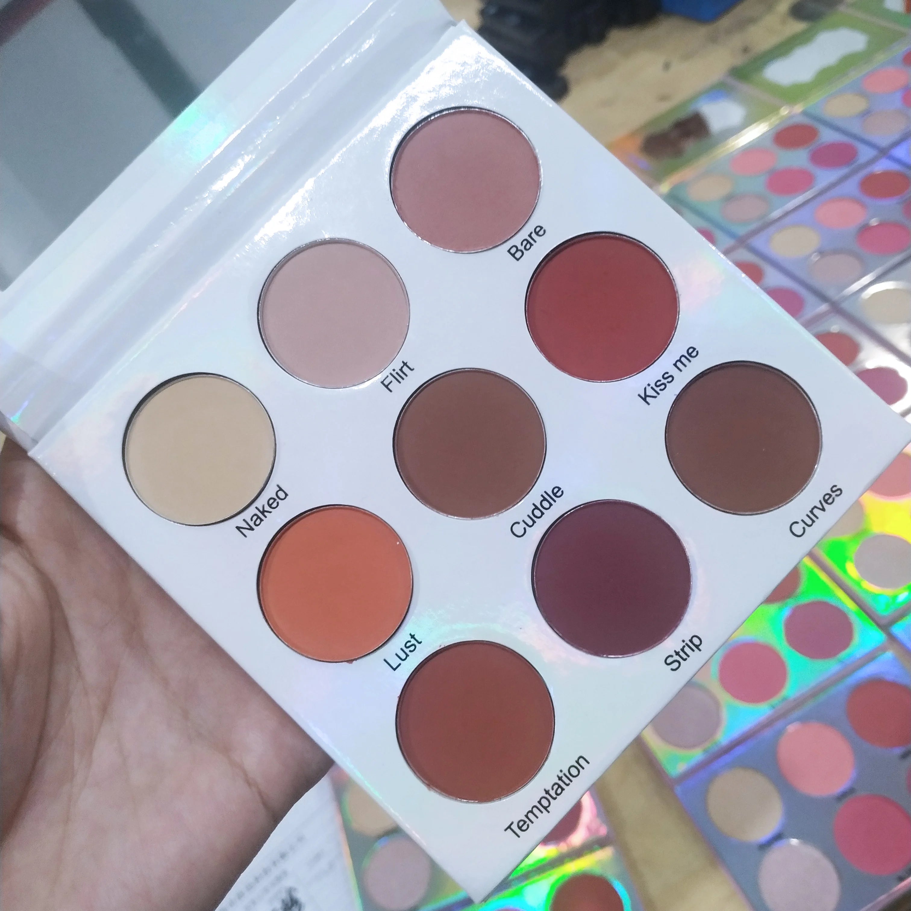 9 Color Eyeshadow Palette Vegan Private Label Eye Shadow Palette Custom Logo
