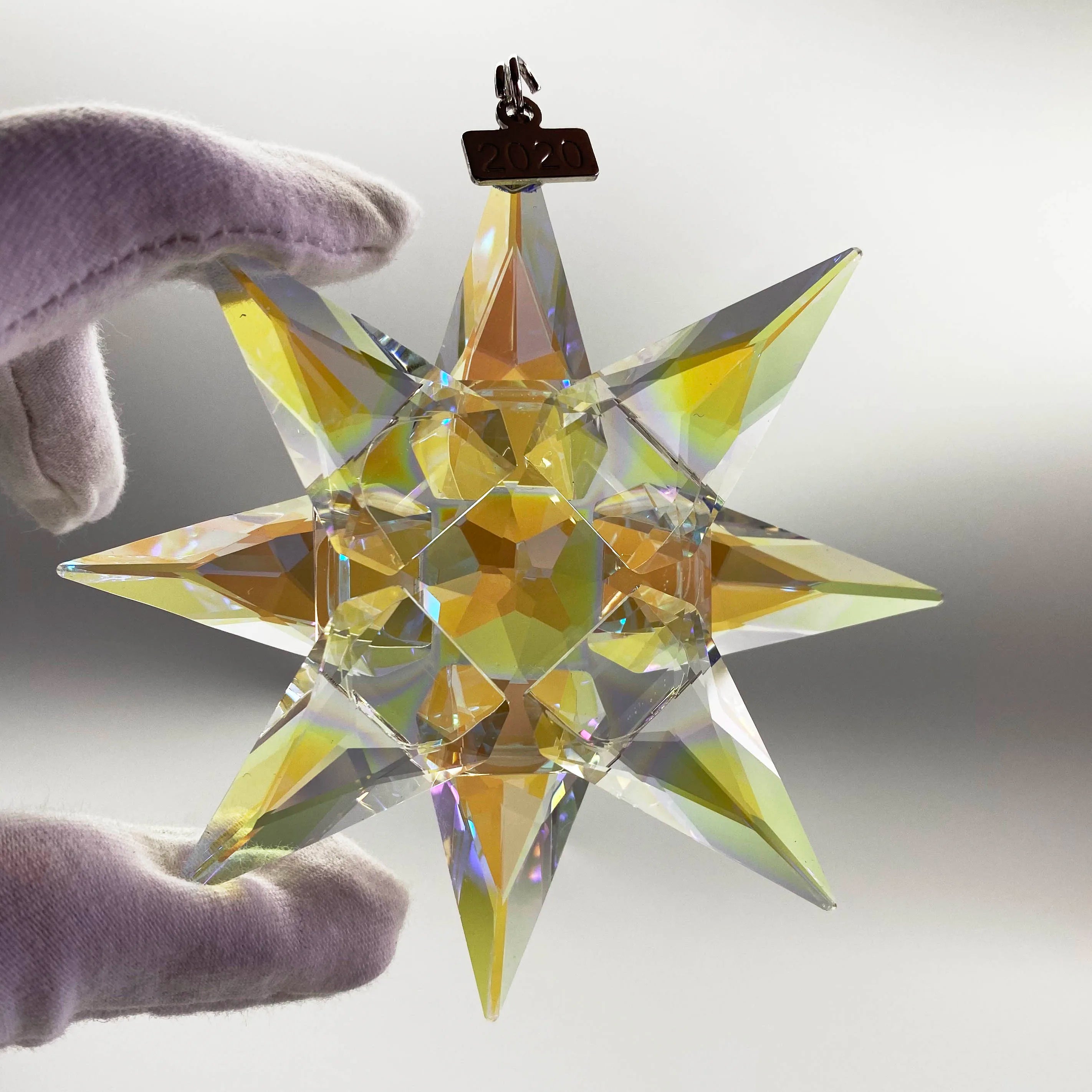 Crystal Snowflake Pendant for Christmas Tree Decoration