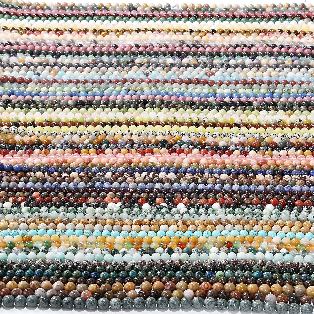 Wholesale Manufacturer Strand Ocean Agate Natural 8mm Chalcedony Stone Crystal Beads Gemstone Bead tiger Eye Stone Loose Bead