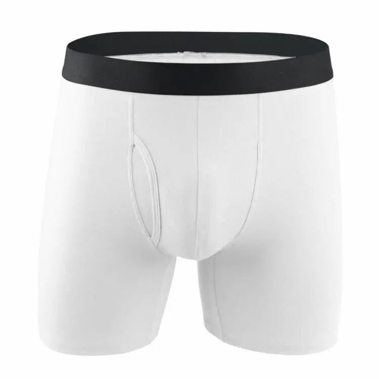 Plus Size Cheap Cotton Male Underwear Boxer Shorts White Men's Briefs Boxers With Pouch