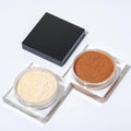 Luxury Makeup 11 Color Matte Shine Oil Control Setting Loose Powder No Logo Low Moq Square Case Brown HD Powder