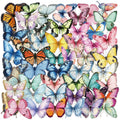50PCS Waterproof PET Transparent Colorful butterfly Sticker