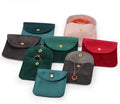 Wholesale Custom Gift Envelope  Pouch  Velvet Jewelry Bag Bracelet Packaging With Button