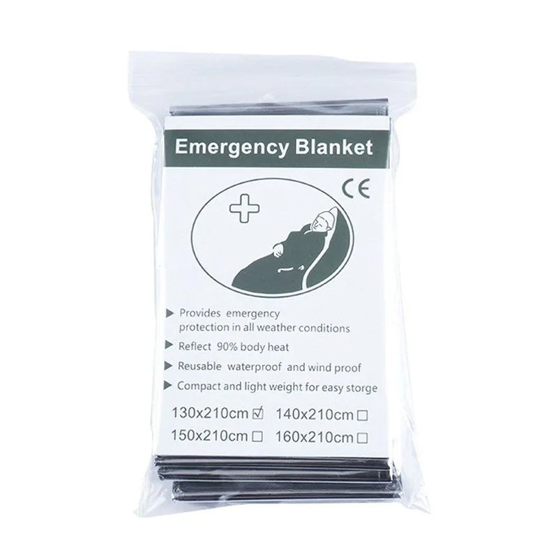 Outdoor Portable Emergency Raincoat Disposable Poncho 60g Waterproof Windproof Survival Equipment for Camping Hiking
