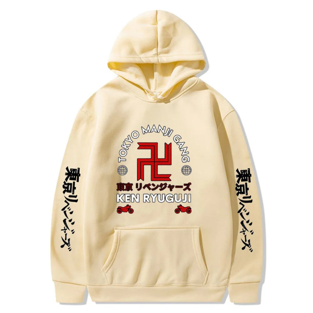 Fitspi New Anime Design Printed Couple Hoodie Sweatshirt Custom Printed Hoodies Oversize Clothes Wholesale Dropshipping