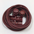 No Tie Lazy Stretch Lock Elastic Shoelaces Transparent Plastic Tips 2.5mm Diameter 100cm Length-Solid Pattern for Sport Shoes