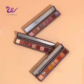 Custom Long Lasting and Waterproof Powder Matte Glitter Eye Shadow Base Primer Private Label Pigmented 9 Color Eyeshadow Palette