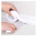 PVC Decorative Caulk Strip Adhesive Sealing Tape for Kitchen Sink/Toilet Bathroom/Tub Floor Wall Edge Protection White