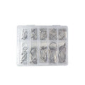High Carbon Steel Fishing Hooks 3-12# Barbed Hook Silver Color Ansuelos De Pesca 50/100pcs Per Box