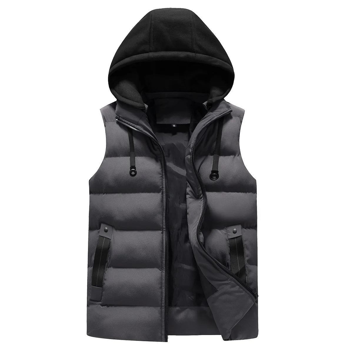 Men's Vest Jacket Winter Waterproof Warm Sleeveless Men Jacket Fashion Hooded Casual Vest Men Autumn Thicken Waistcoat
