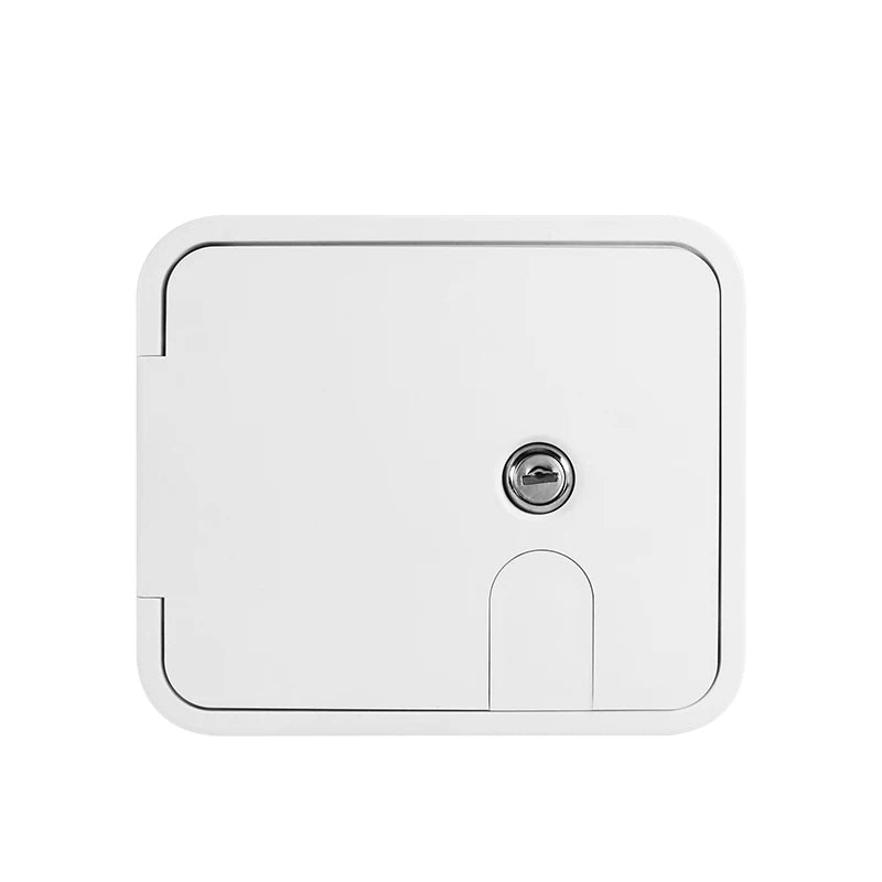 TYTXRV RV Mini Hatch Door with Lock ABS White Electrical Access Door for RV Camper Trailer Motorhome