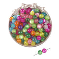 Similar Cat's Eye Penetrating Holes Loose Beads Handmade DIY Beaded Earrings Accessories Bracelet Necklace Plastic Resin Beads