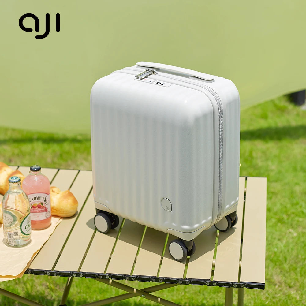 Carry-ons 14 Inch Mini Trolley Suitcases with Zipper Frame Small Luggage for Kids