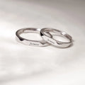 Romantic Simple I Love You Couple Ring For Wedding Jewelry Valentine's Day Gift Open Adjustable Ring