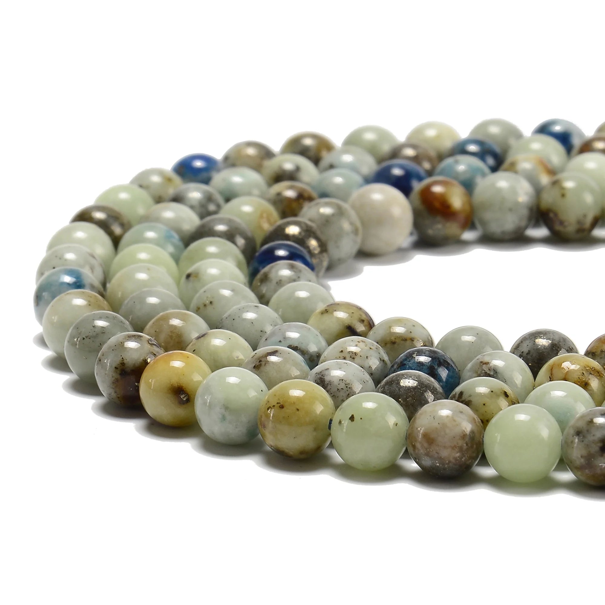 Wholesale Price Natural Hackmanite Sea Sediment Jasper Round Gemstone Stone Beads for DIY Jewelry Necklace Making 6 8 10 mm