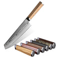 Kitchen Knives Aus Steel Damascus 67 Layers Blade Chef Knife Handmade Olive Wood Handle Knife