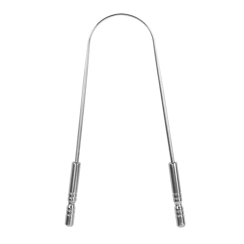 U-Shaped Ergonomic Oral Cleaner Tongue Scrapers Bad Breath Treatment 304 Stainless Steel Tongue Coating Cleaner