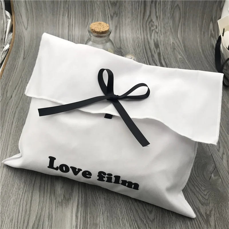 Large Suede Velvet Envelope Pouch With Ribbon Envelope Velvet Bag for Studio Use/Handbag