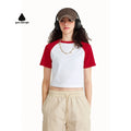 Women's Casual Knitted Gym Crop T-shirts Wholesale Fitness Clothing Cotton Summer Yoga Exercise Short Sleeve XL Size Printed