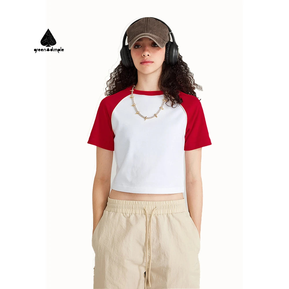 Women's Casual Knitted Gym Crop T-shirts Wholesale Fitness Clothing Cotton Summer Yoga Exercise Short Sleeve XL Size Printed