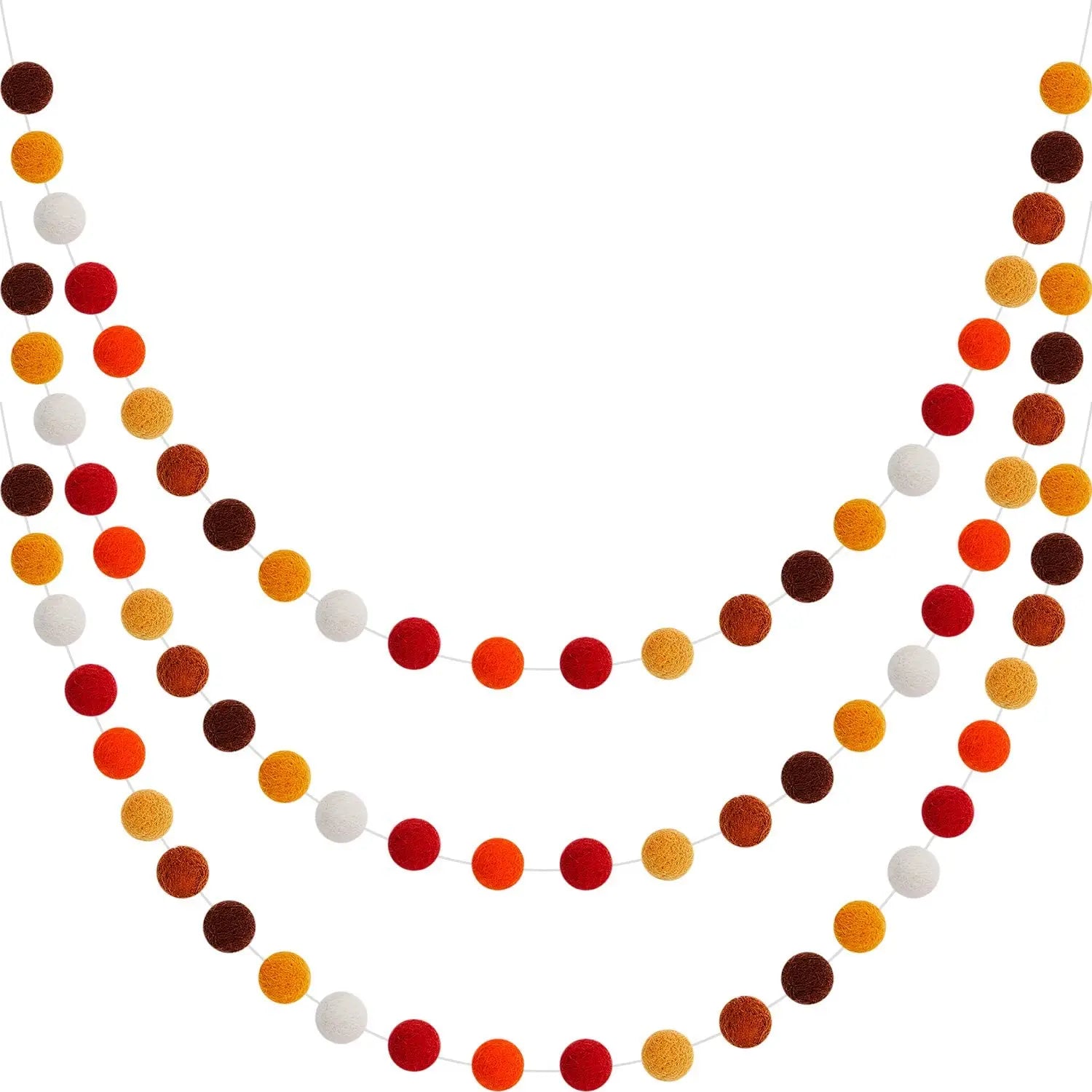 2021pompom Balls Handmade Fall Decoration Diy Pom Poms Felt Garland
