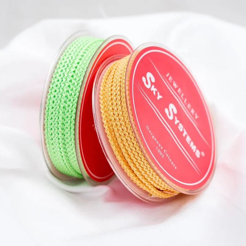 2.5mm 5meter Jewelry Cord Beading Thread Rope Polyester Jewelry Accessories Bracelet Necklace Material 80 Colors