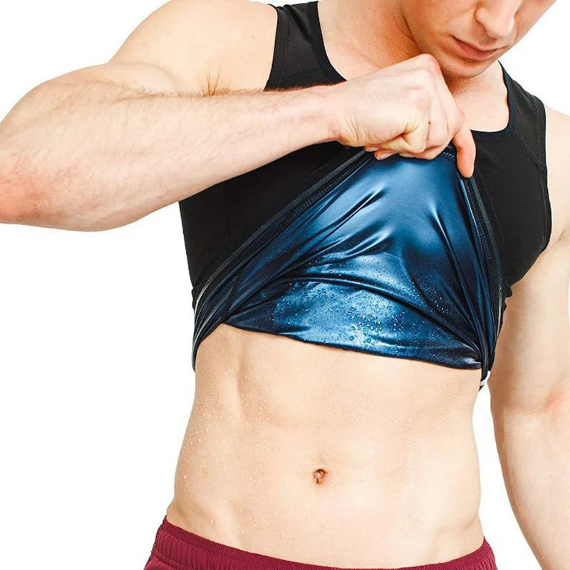 Men Women Body Shaper Fat Burning Fitness Weight Loss Sauna Sweat Slimming Vest