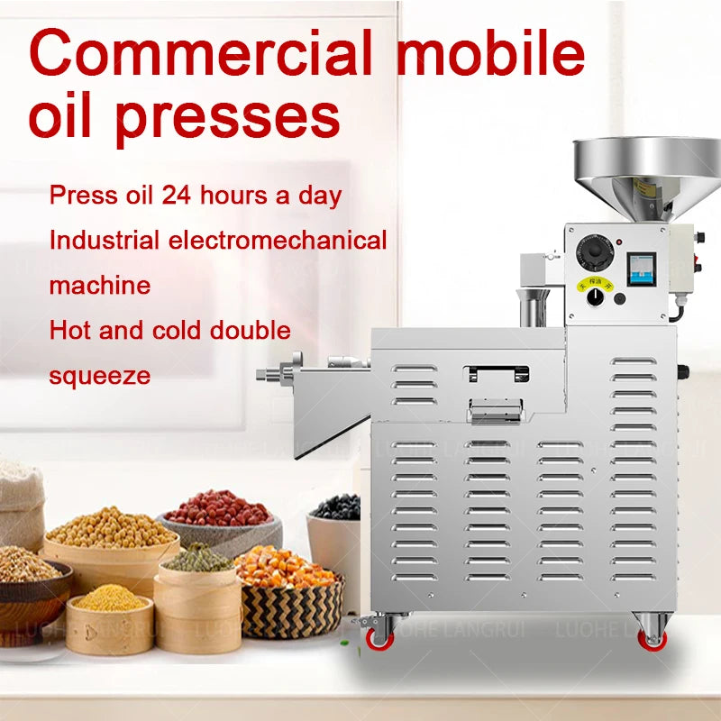Energy-saving Automatic Stainless Steel Screw Oil Press Cooking Oil Manufacturing Machine