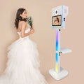 LED Light Frame DSLR Photo Booth With 15.6 Inch Touch Screen Camera and Printer Foto Box Selfie Digital Photobooth for Events